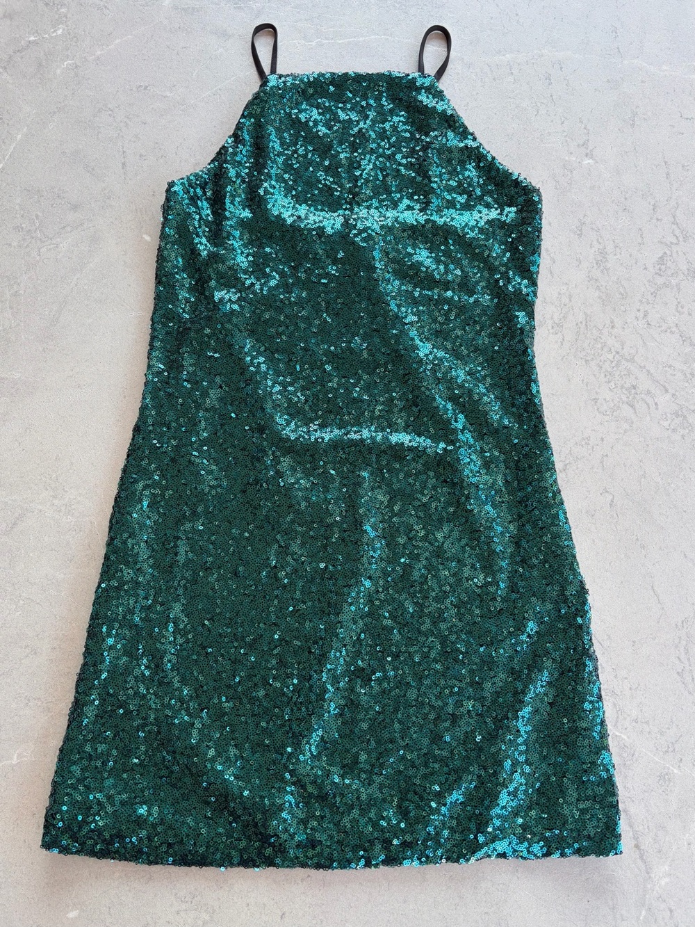Lulus Emerald Green Sequin Mini Dress Size Small NWT